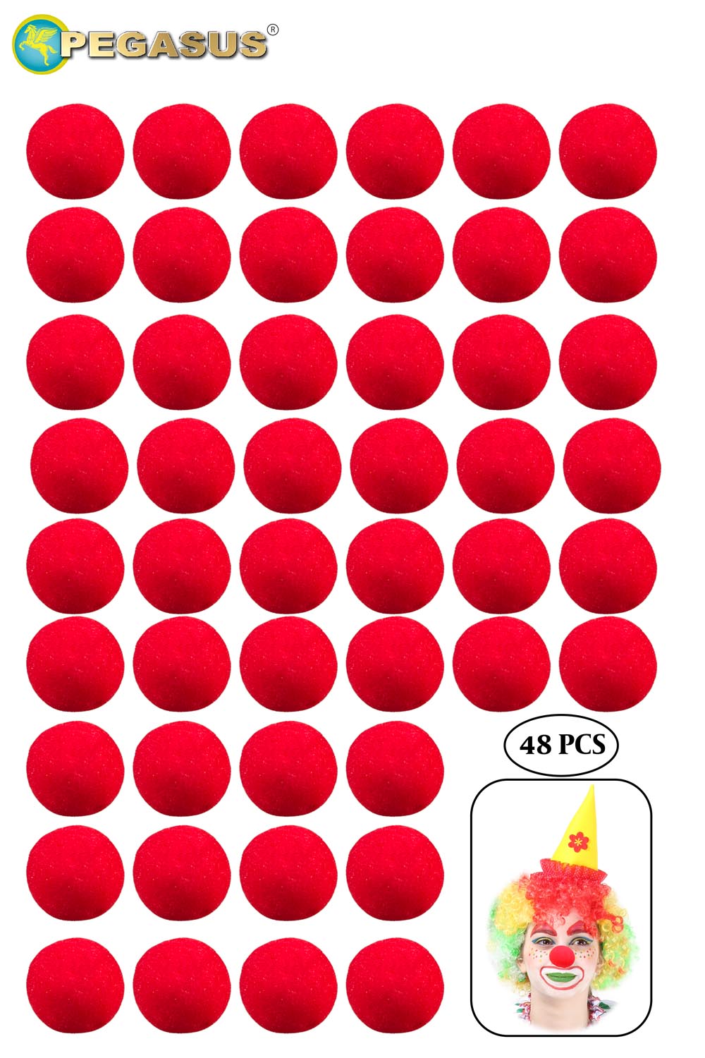NASO CLOWN in spugna (cf 48 pz)